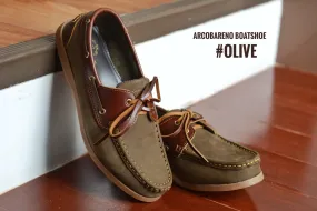 825 Boat Shoe - Olive+Caramel