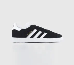 adidas Gazelle Core Black White Trainers