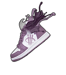 Air Jordan 1 High OG Mauve - Black T-Shirt (SPLASH)