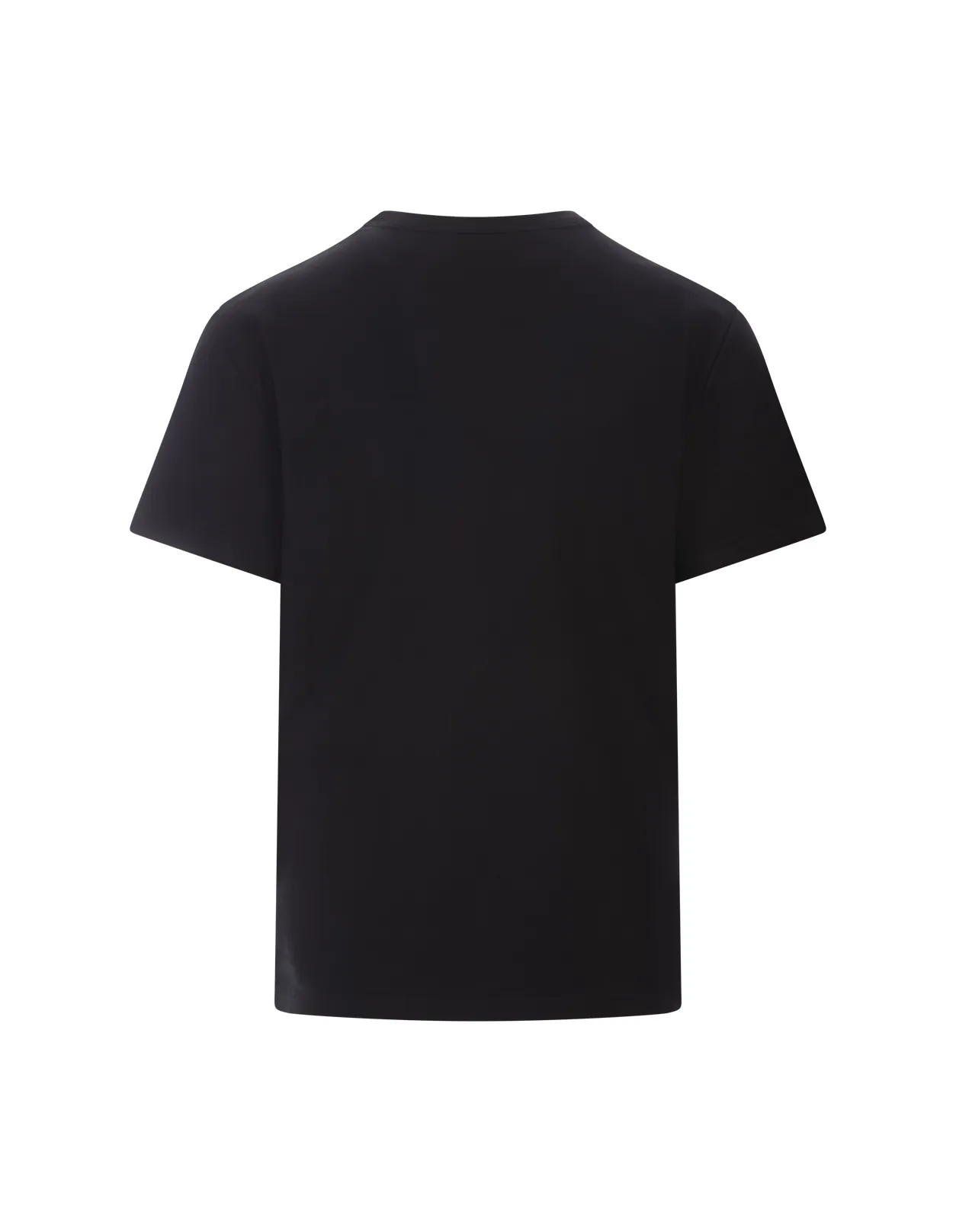 ALEXANDER MCQUEEN Black T-Shirt With Two-Tone Logo