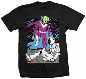 Alien Step Over - Black T-Shirt