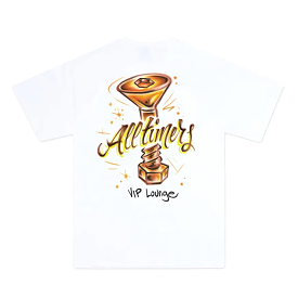 Alltimers Skateboards x Bronze 56K VIP Lounge Tee Shirt - White