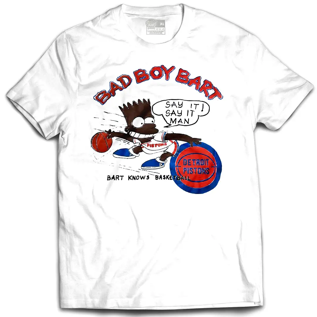 Bad Boy Bart Simpson Vintage Mint White Tee