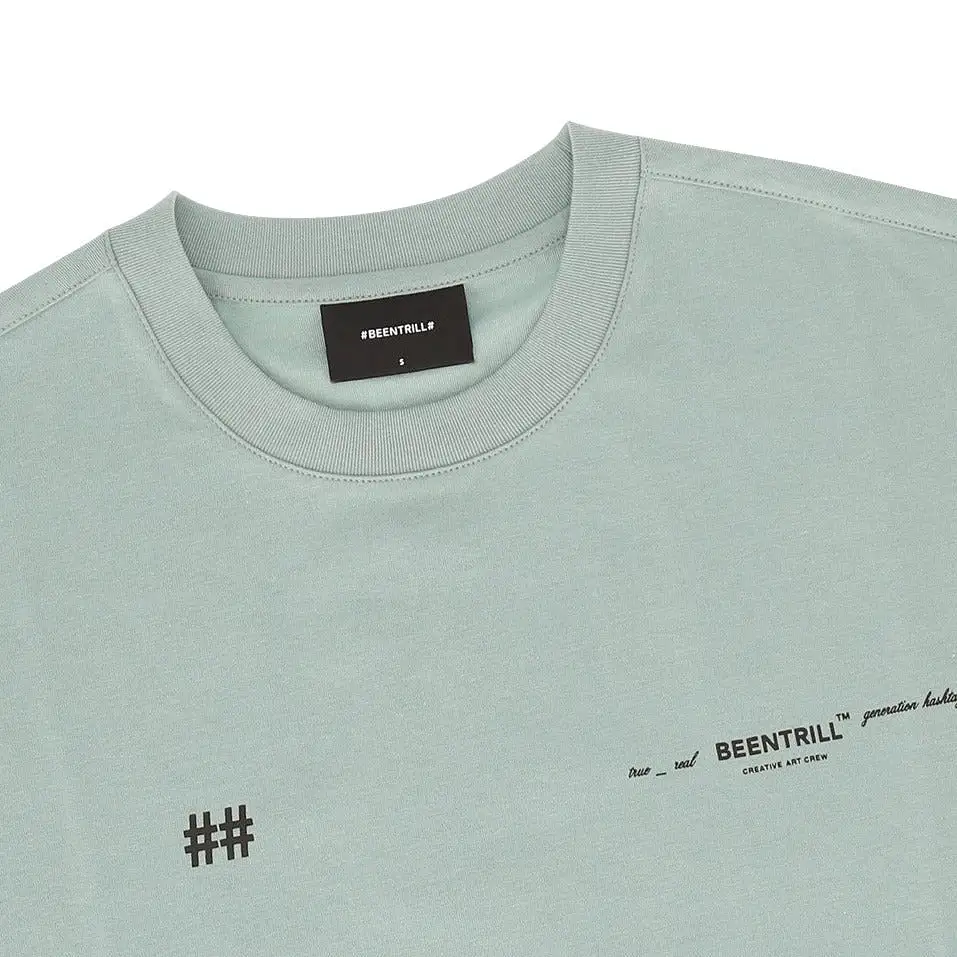 Been Trill Reflective Tape Logo Tee Mint