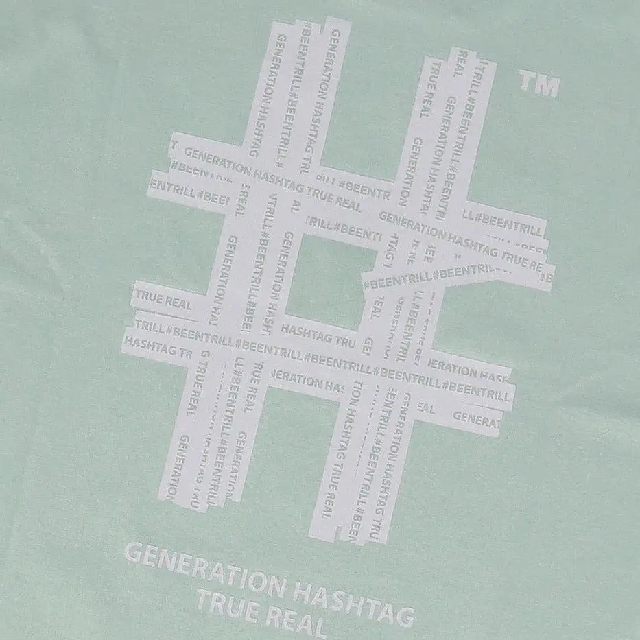 Been Trill Reflective Tape Logo Tee Mint