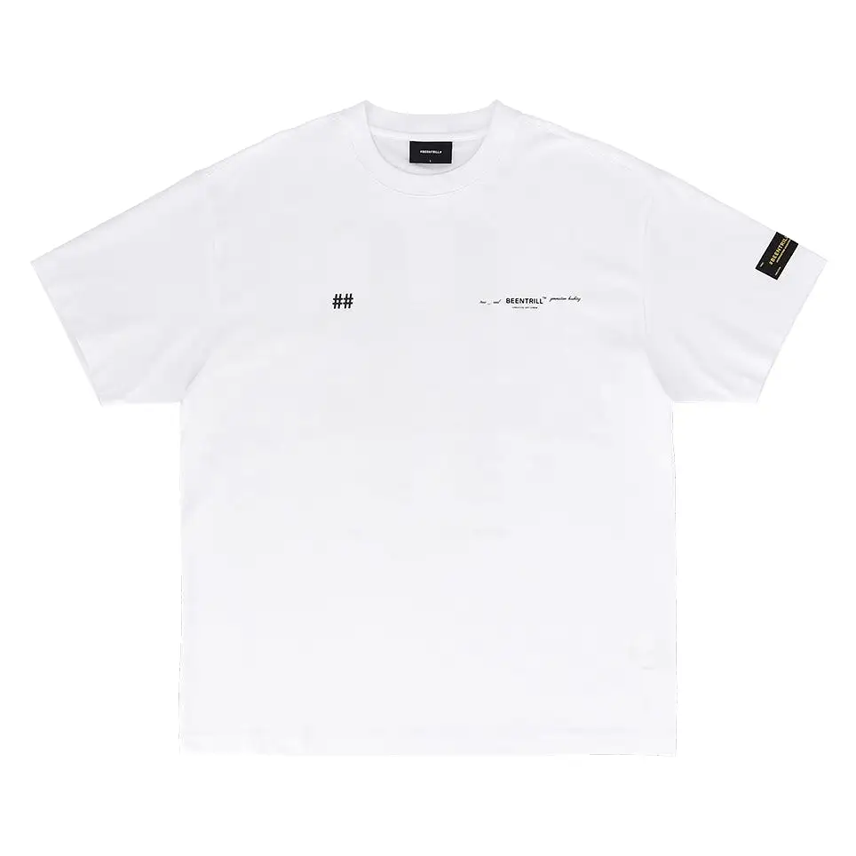 Been Trill Reflective Tape Logo Tee White