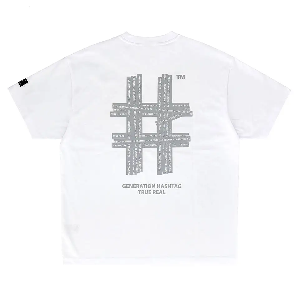 Been Trill Reflective Tape Logo Tee White