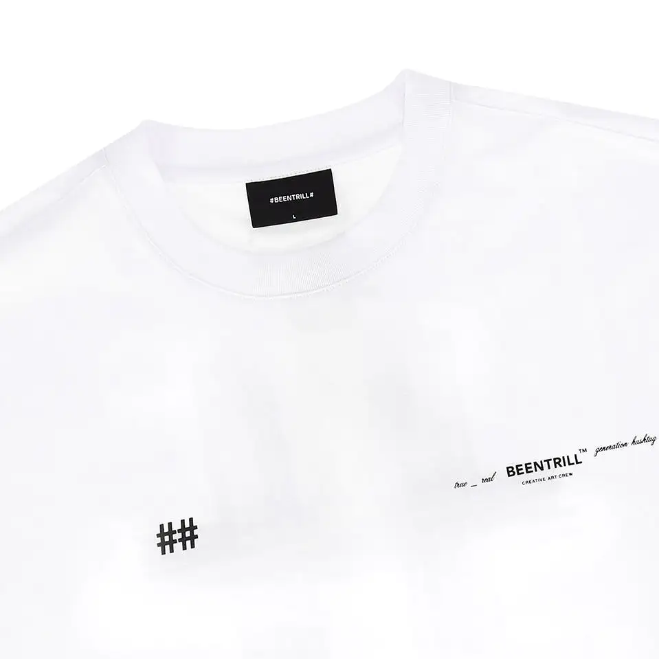 Been Trill Reflective Tape Logo Tee White