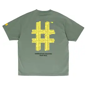 Been Trill Tape Logo Tee Khaki