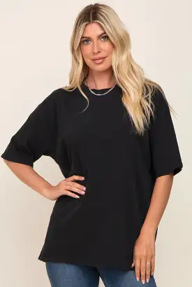 Black Basic Oversized T-Shirt