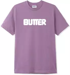 Butter Goods Rounded Logo Tee / Washed Berry