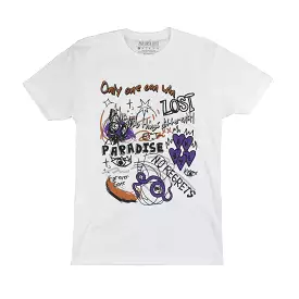 CAN'T CHANGE YESTERDAY TEE WHITE/PURPLE