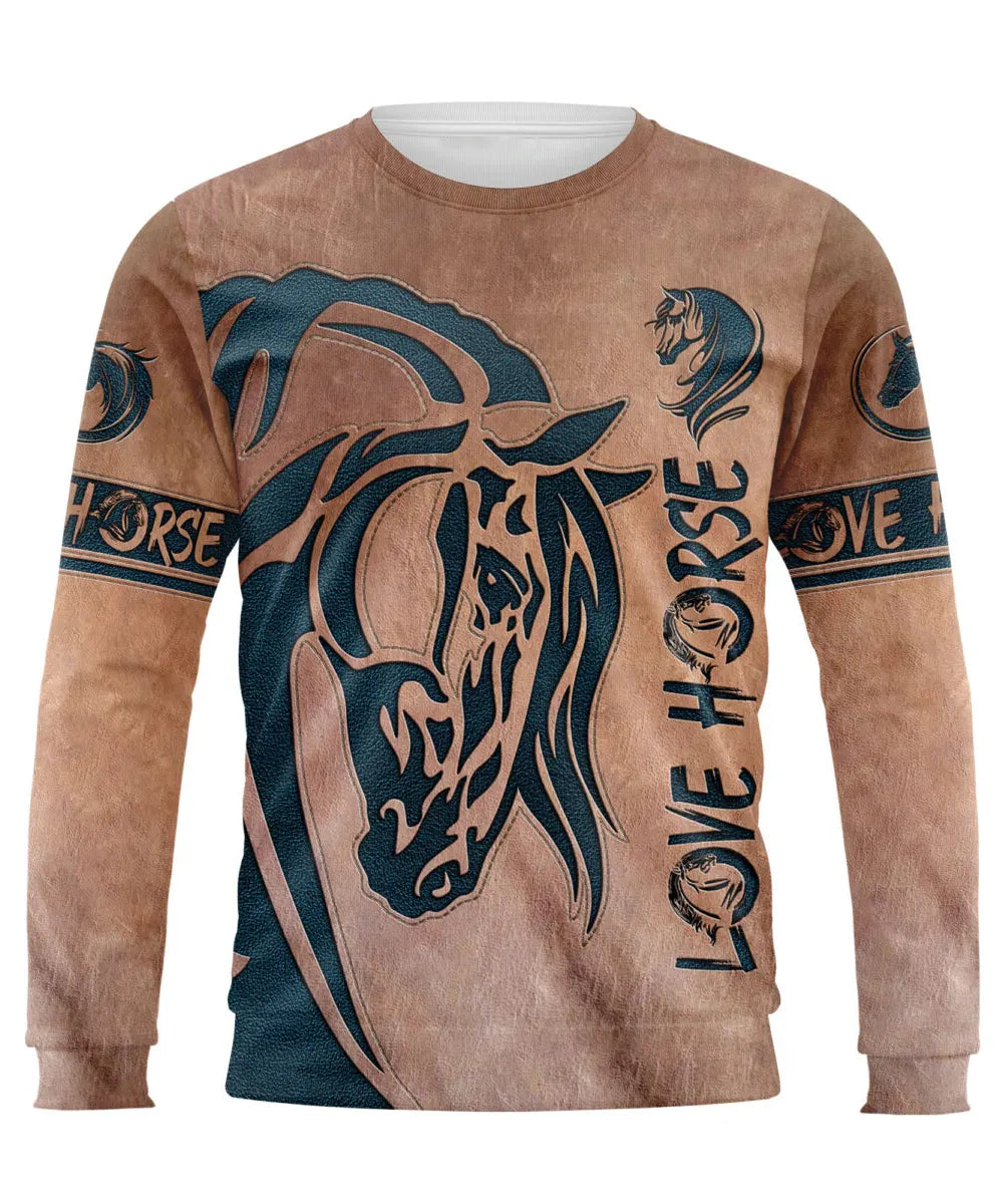 Chevaux Passion, Vêtement d'Equitation Cavalier, Tee shirt Sweat Homme Femme - CTS04042201