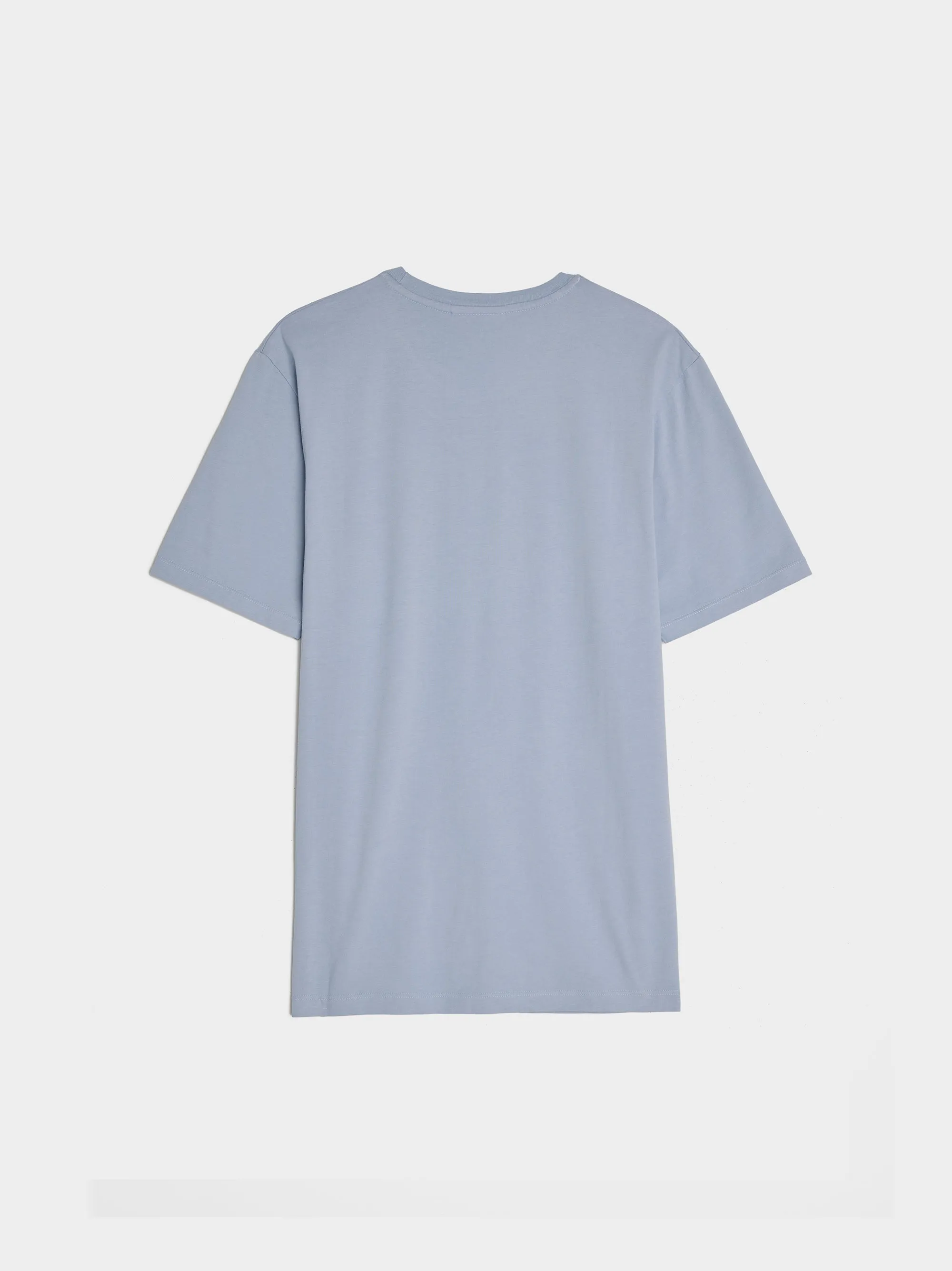 Chillax Fox Patch Regular Tee Shirt, Beat Blue