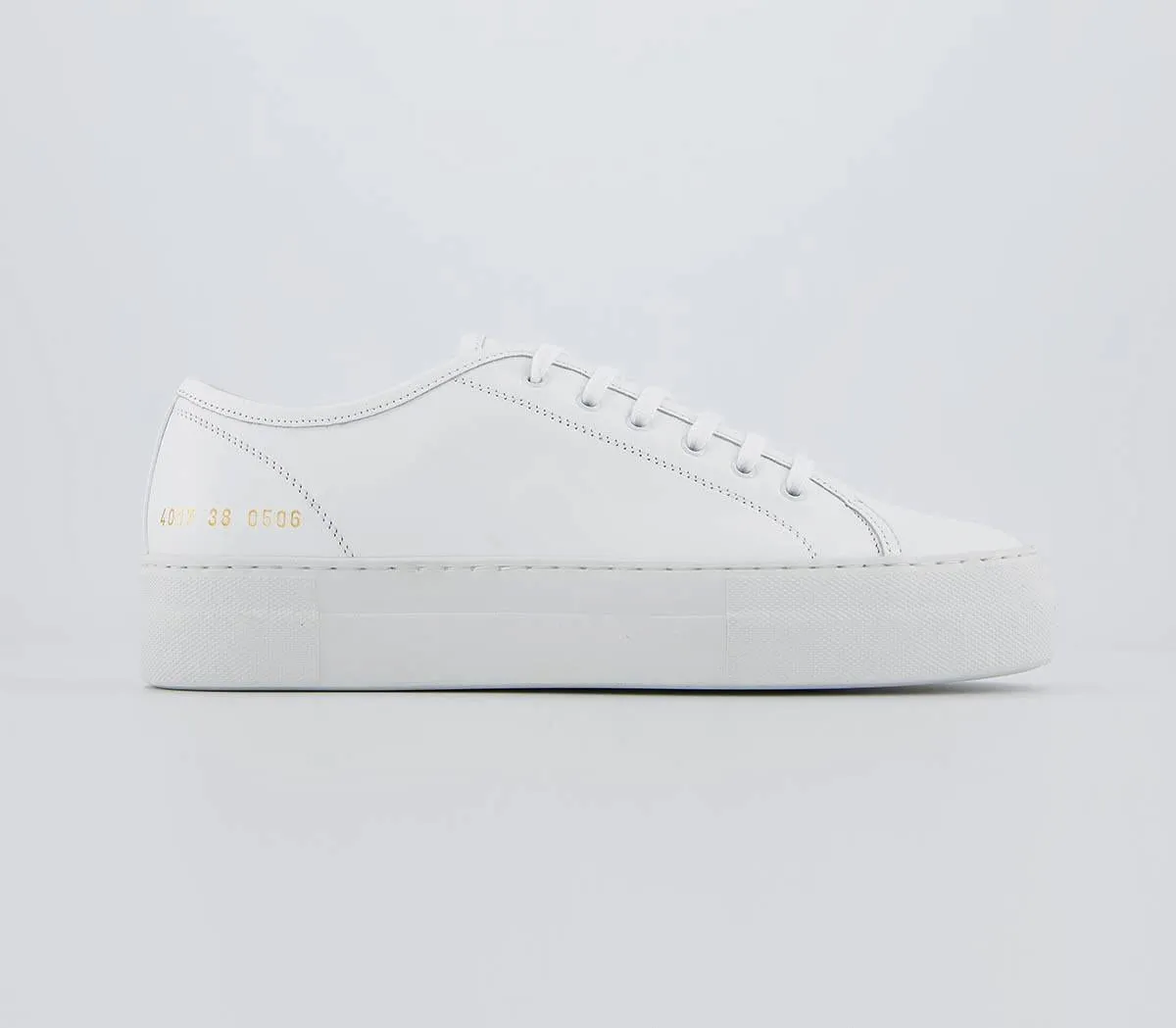 Common Projects Tournament Low Super White Leather Trainers