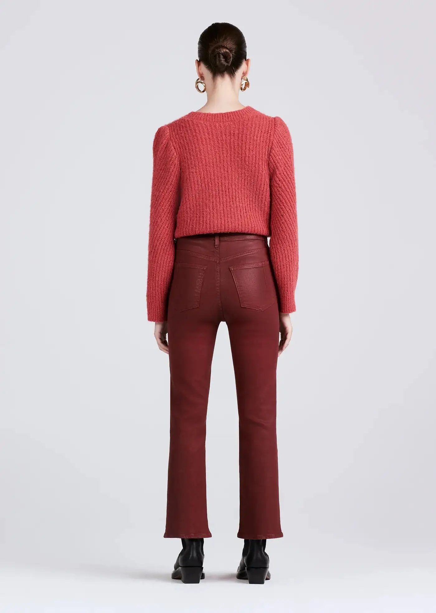 Derek Lam 10 Crosby Mira Front Slit Crop Flare