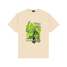 Dime MTL Collage Tee Shirt - Fog