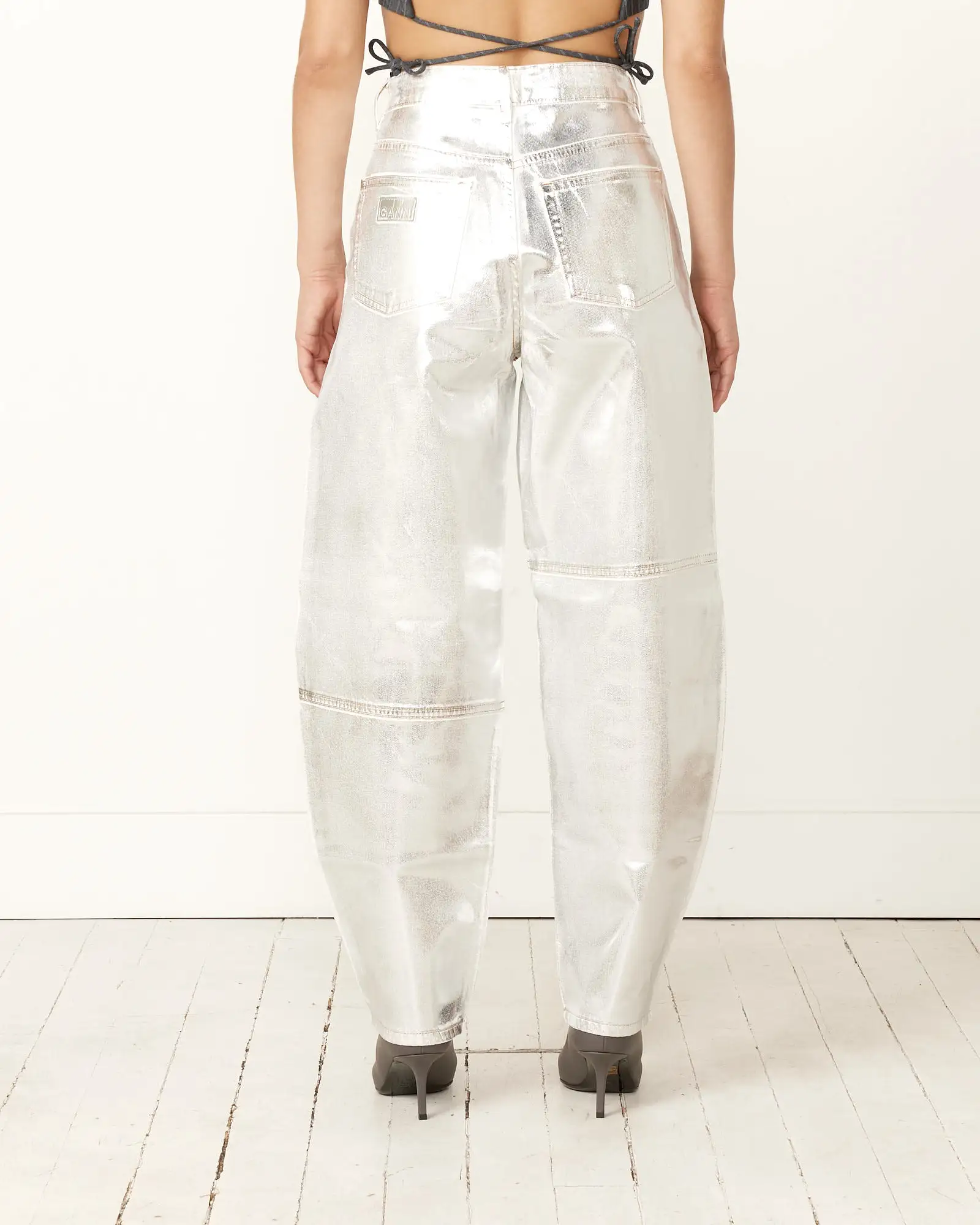 Foil Denim Stary Pant in Bright White