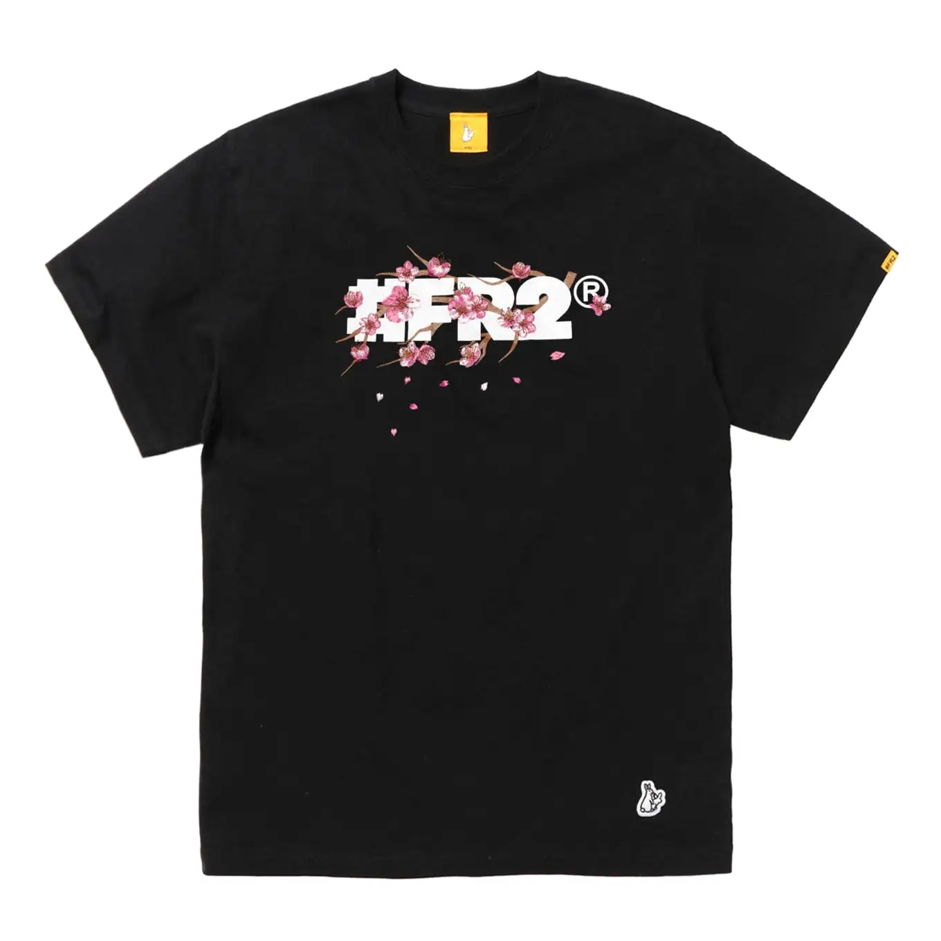 FR2 JAPAN Sakura Embroidery #FR2 Logo Tee Black (Japan Exclusive)