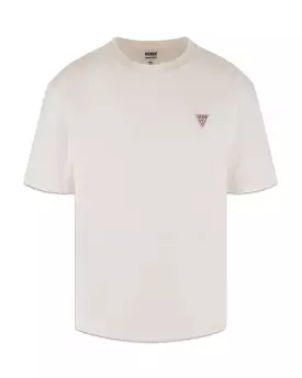 Guess Originals Triangle Logo Tee Bianco