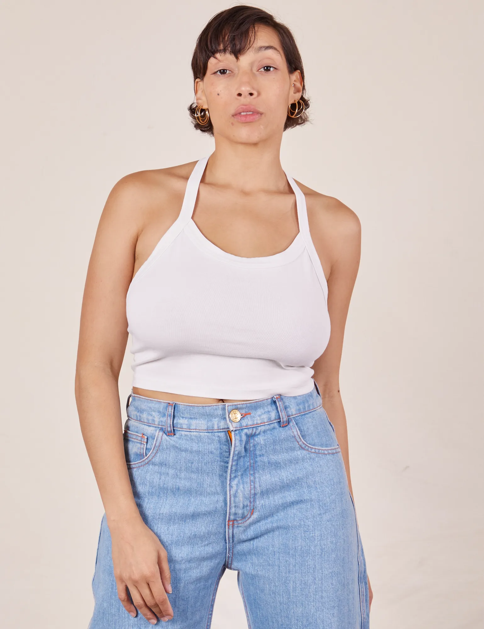 Halter Top - Vintage Tee Off-White