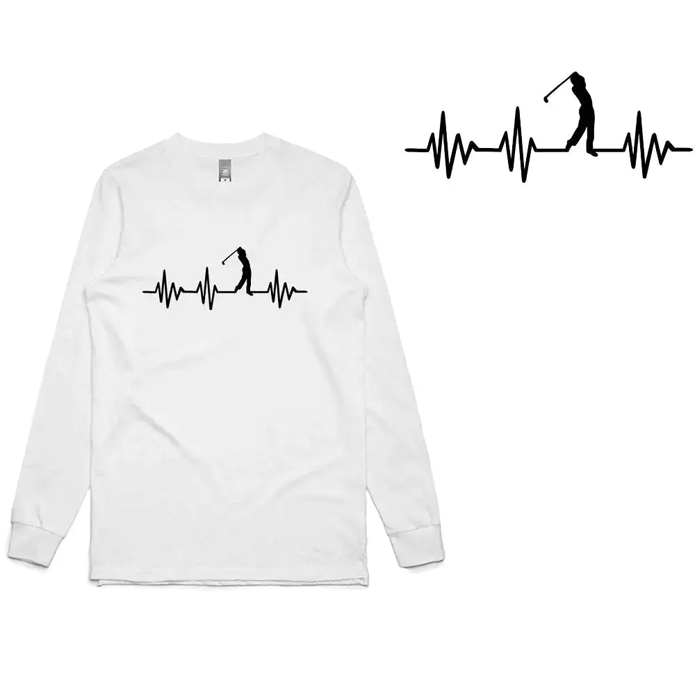 Heart Beats Golf Long Sleeve T-Shirt