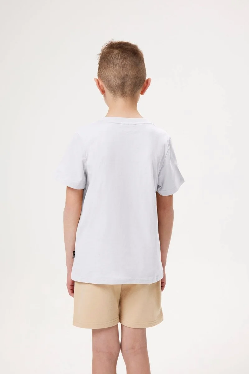 INSPORT JUNIOR LEVI PATCH WHITE TEE