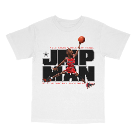 JMP Man Jordan White Tee