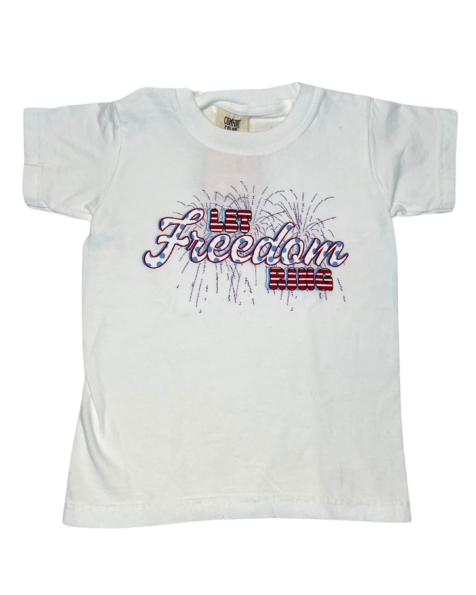 Kids Let Freedom Ring White Tee