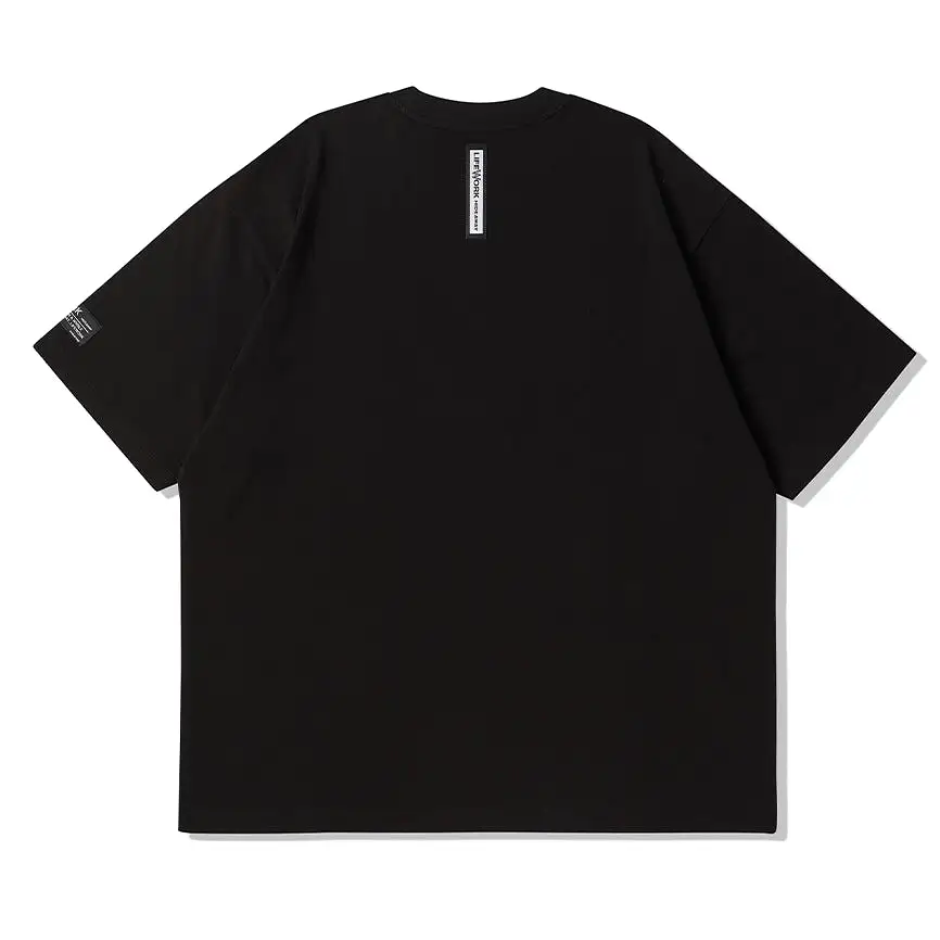 LifeWork Embossed Bulldog Logo Tee Black