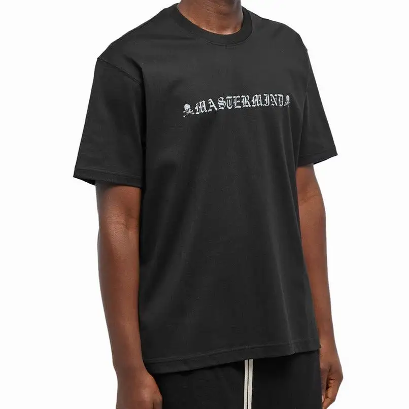 Mastermind Japan Rubbed Logo Tee Black