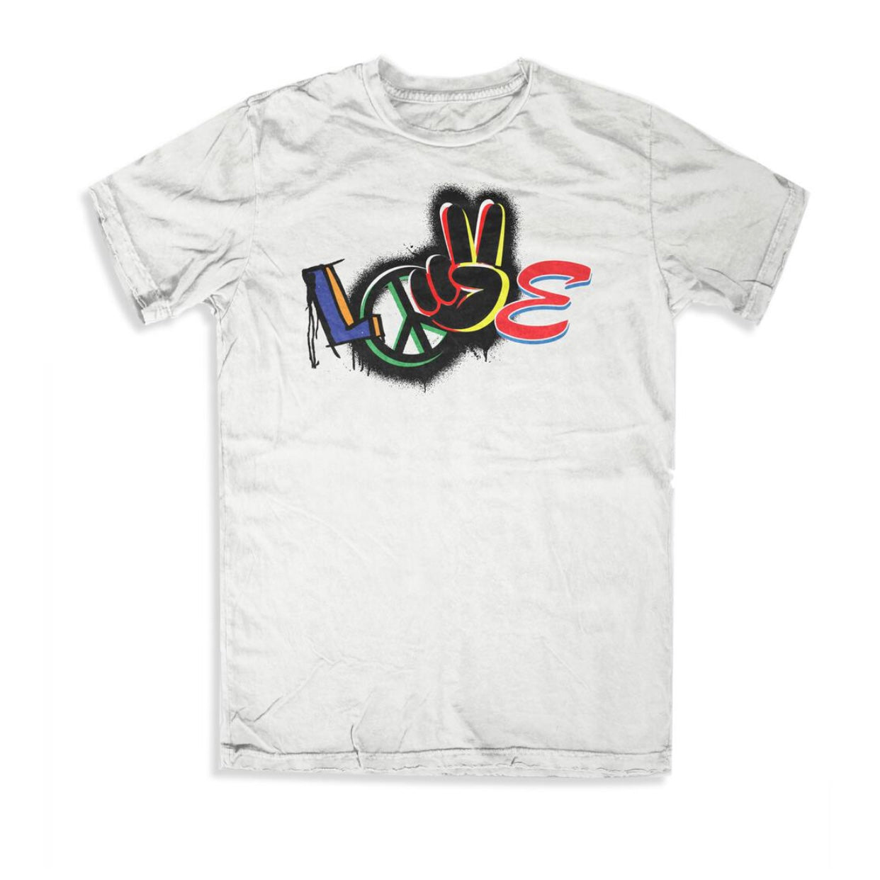 McKoy Deluxe Love Peace White Tee