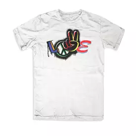 McKoy Deluxe Love Peace White Tee