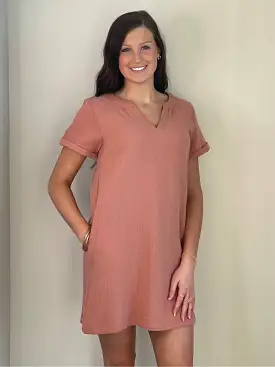 Melly Mineral Gauze T-Shirt Dress