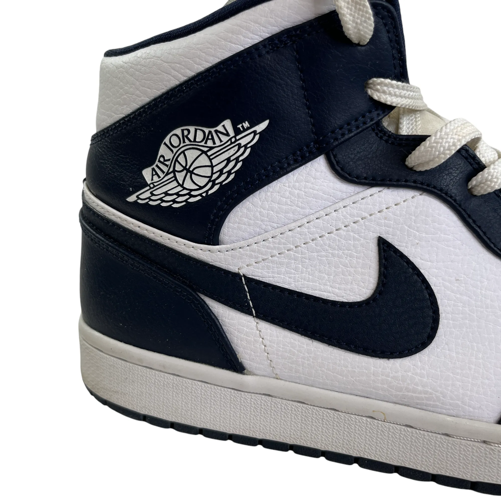 Men's Air Jordan 1 Mid High Trainers White Size EU 44 / UK 10