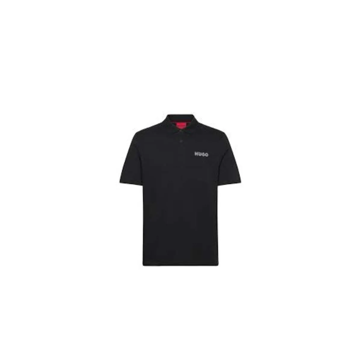 Mens Drocholo Logo Short Sleeve Polo T Shirt - Black