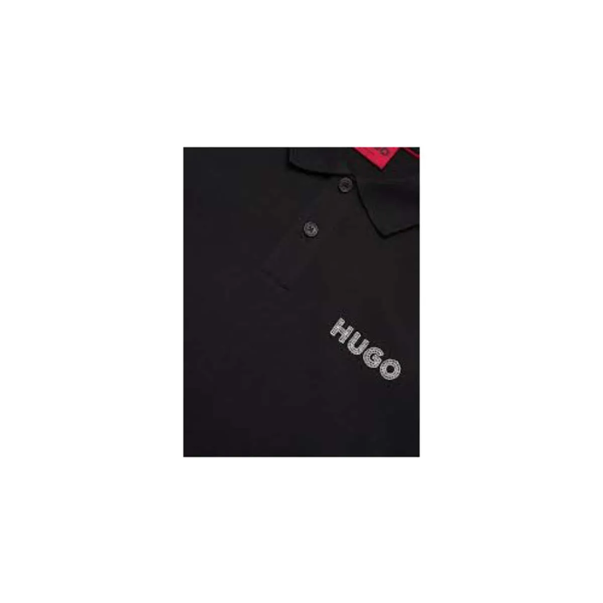 Mens Drocholo Logo Short Sleeve Polo T Shirt - Black