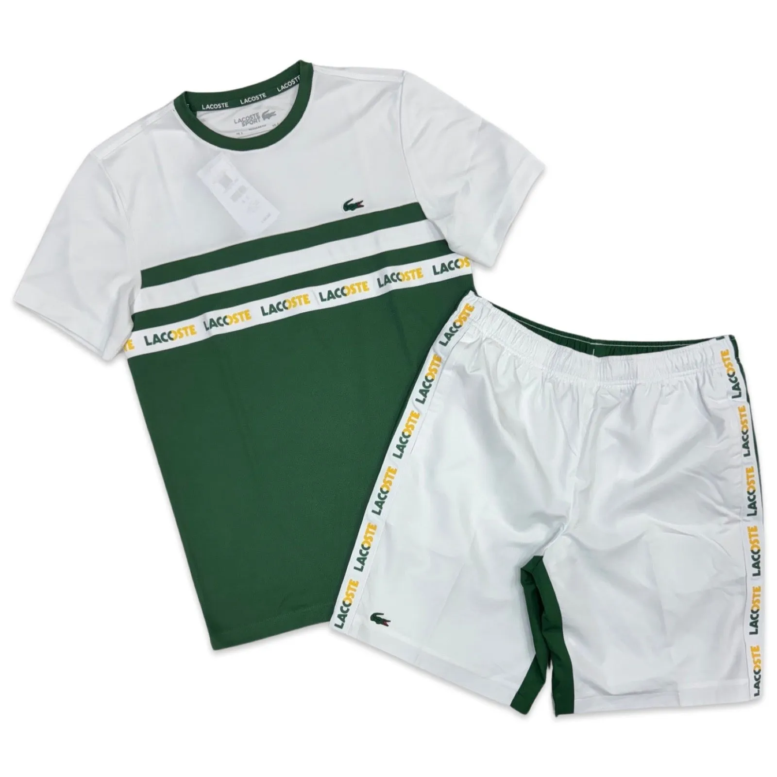 Men’s Tennis White Tee Short Set