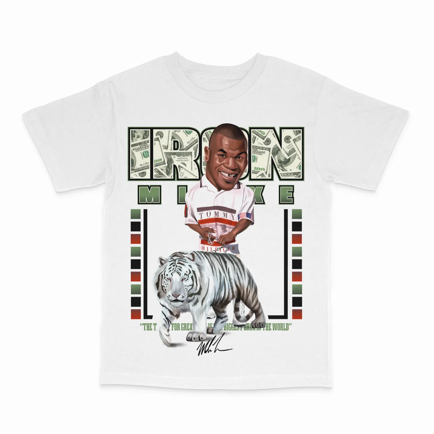 Mike Tyson Tiger White Tee