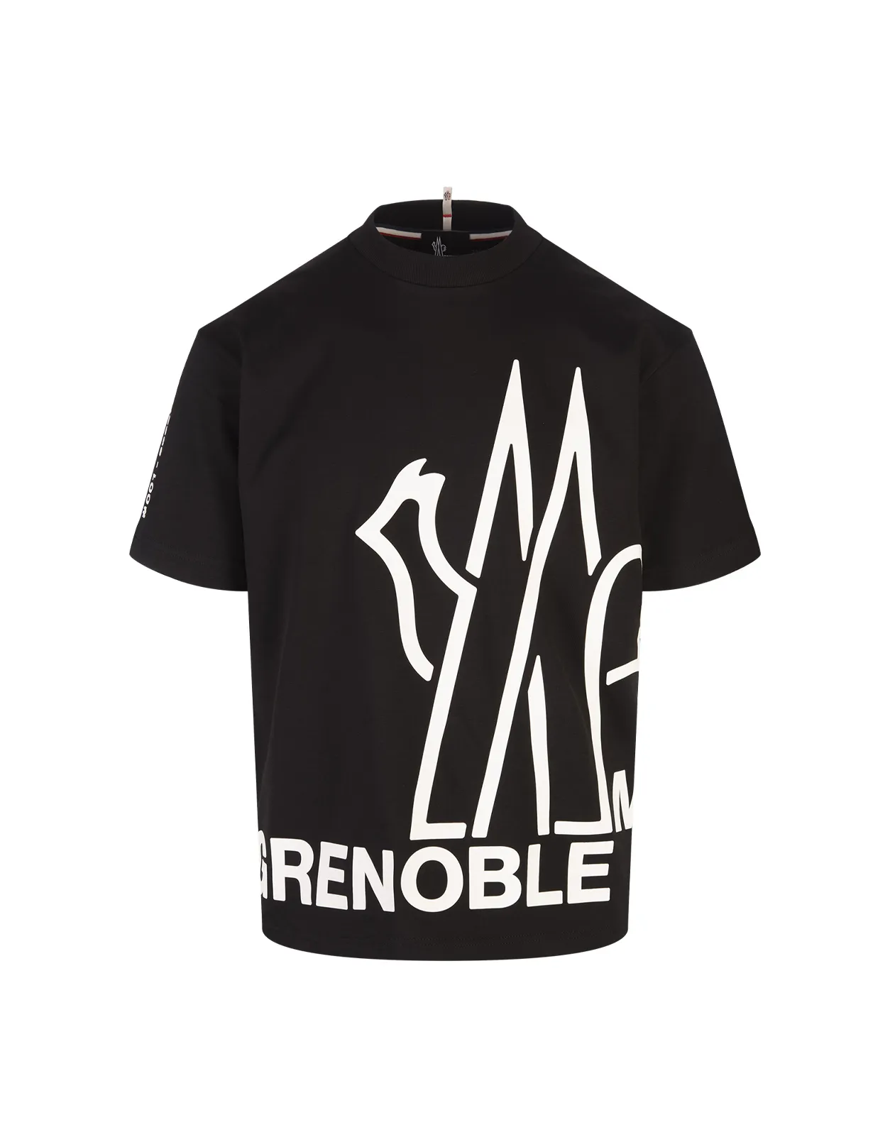 MONCLER GRENOBLE Black T-Shirt With Moncler Grenoble Logo