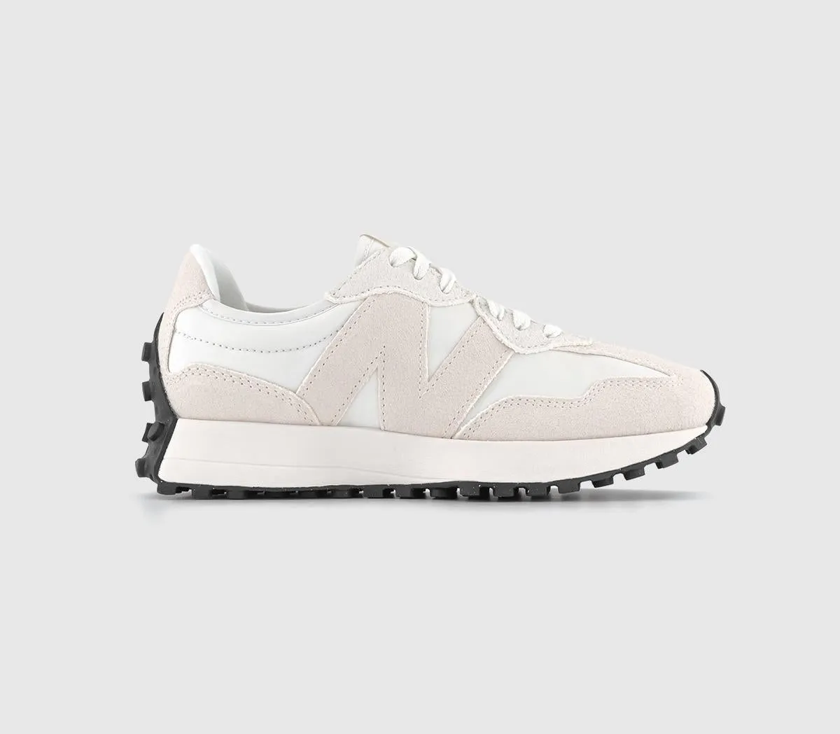 New Balance 327 Offwhite Cream Black Trainers