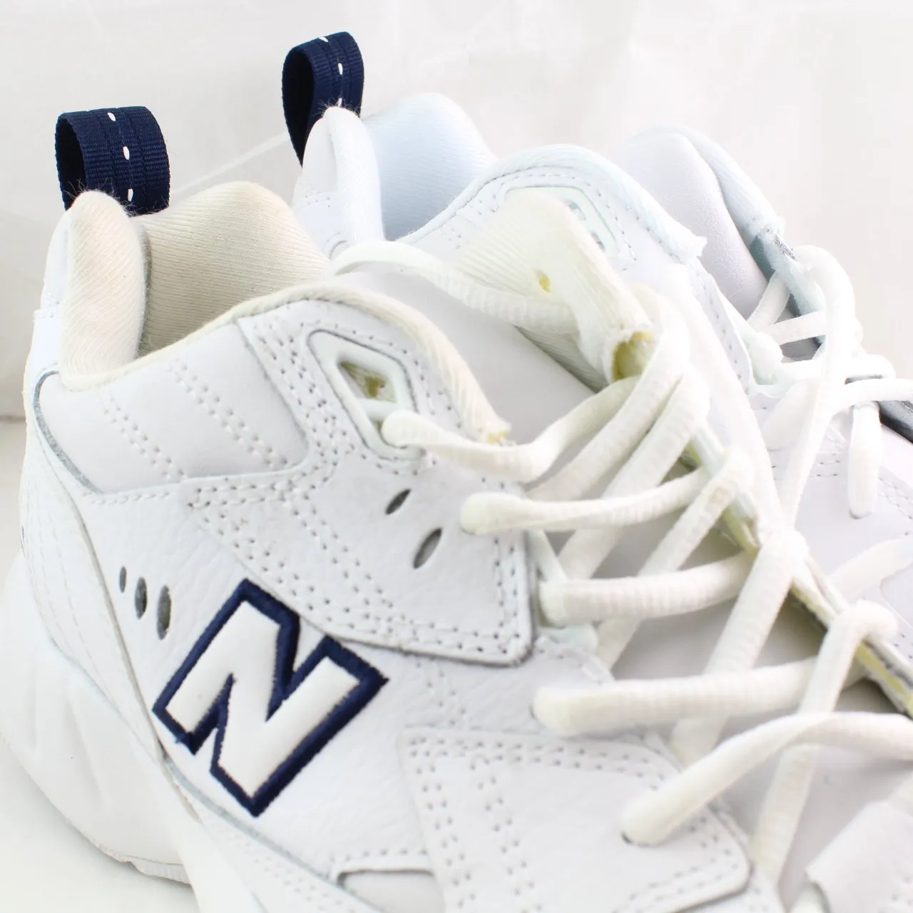 New Balance 608 White Navy Trainers