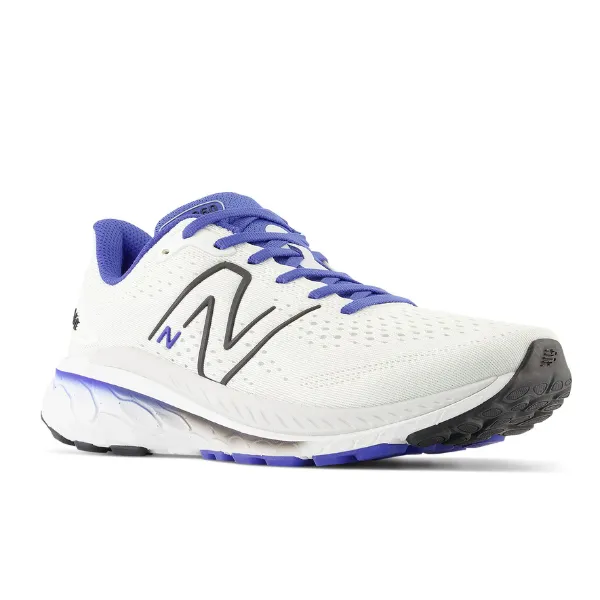 New Balance Men's Fresh Foam X 860v13 Wide White with Marine Blue