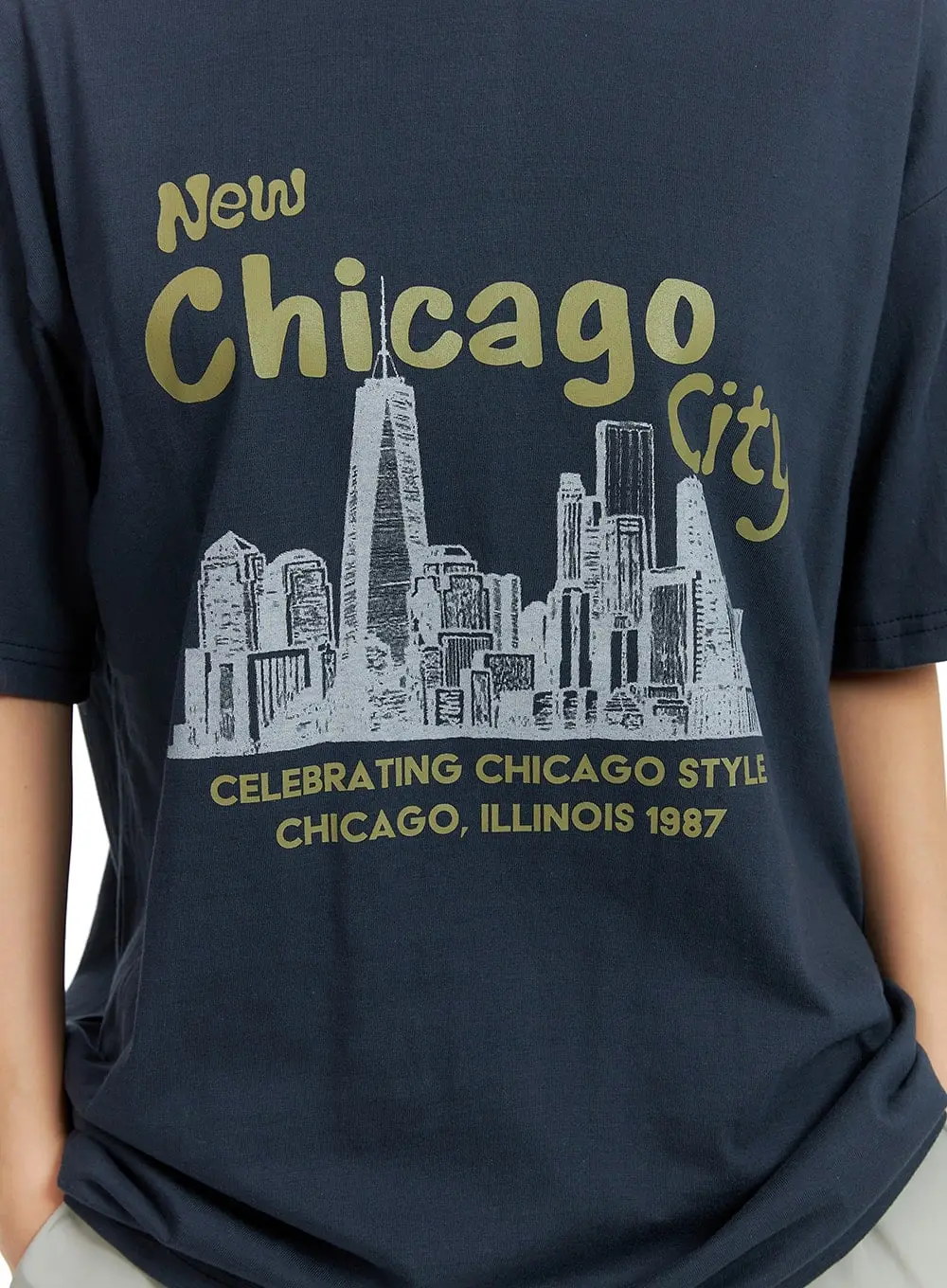 New Chicago City Oversized T-Shirt CM408