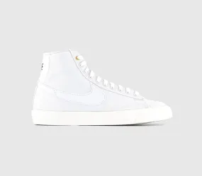 Nike Blazer Mid 77 White White Sail Black Canvas Uk Size 6.5