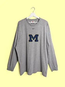 NIKE TEAM Michigan Wolverines Long Sleeve T-shirt - size XL