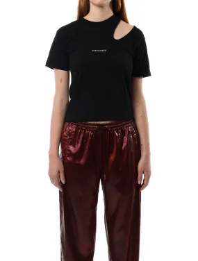 Ottolinger Cutout Cropped Black T-shirt