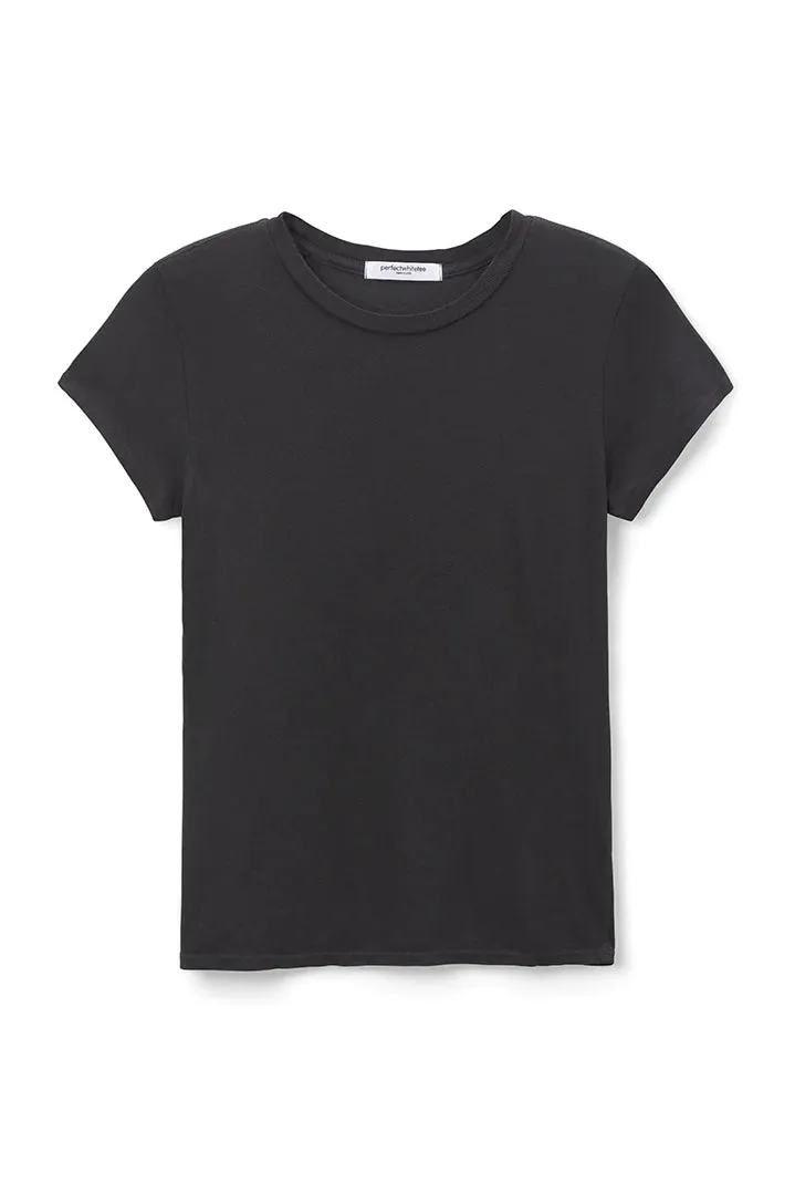 Perfect White Tee Sheryl Recycled Baby Tee | Vintage Black