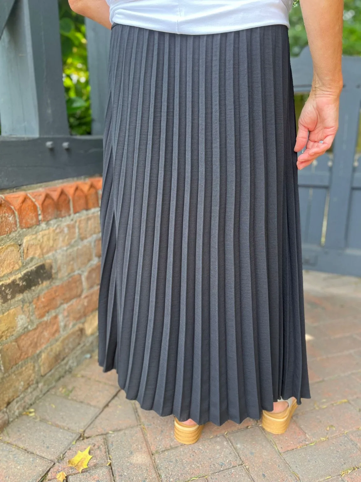 Pleated Ribbon Belt Skirt Belinda