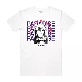 PRAY FOR MY ENEMIES TEE WHITE/ROYAL/RED